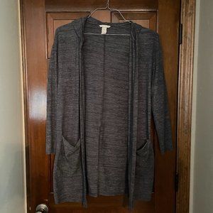 NWOT Size Medium H&M gray open cardigan